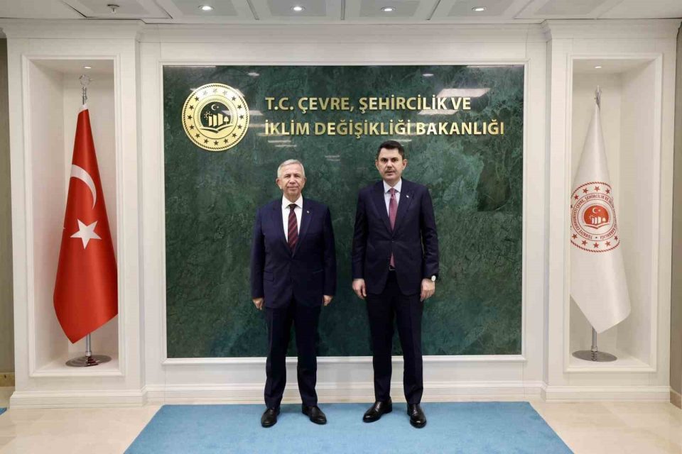Bakan Kurum Mansur Yavaş’ı kabul etti