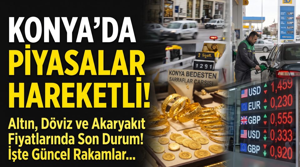 Konya'da Altın, Döviz ve Akaryakıtta Son Durum: İşte Piyasada Güncel Rakamlar!