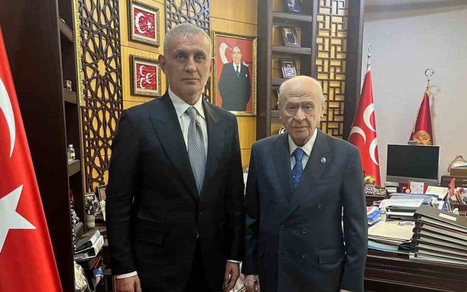 TFF Başkanı Hacıosmanoğlu’ndan MHP lideri Bahçeli’ye ziyaret